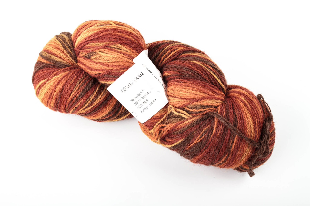 Пряжа Aade Long Kauni, Artistic yarn 8/2 Rusty (Ржавий), 100 г