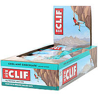 Clif Bar, Энергетические батончики с освежающим вкусом мятного шоколада, 12 шт. по 75г каждый