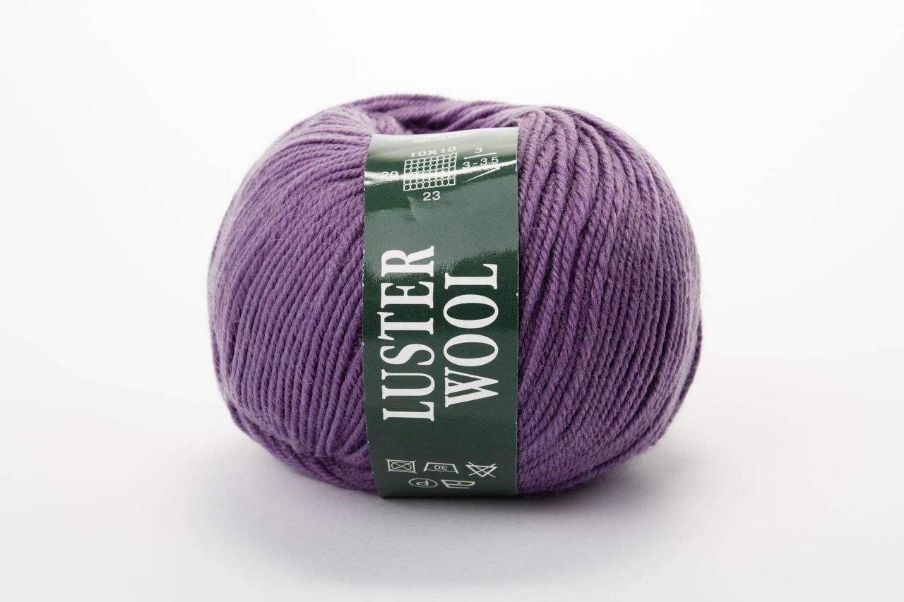 Пряжа вовняна Vita Luster Wool (50g), Color No.3366 бузковий