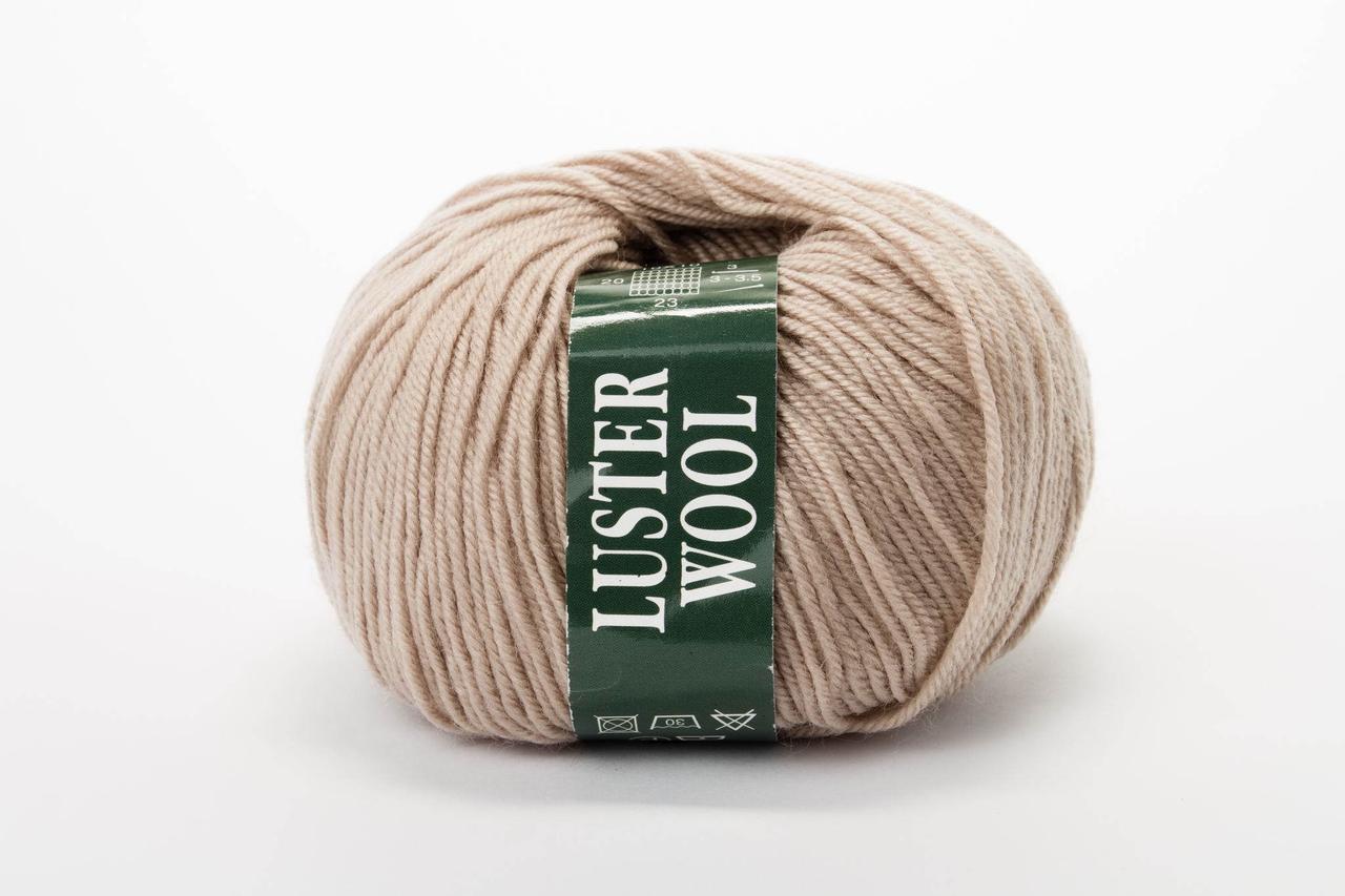 Пряжа вовняна Vita Luster Wool (50g), Color No.3367 темний беж