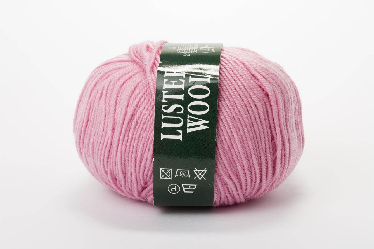 Пряжа вовняна Vita Luster Wool (50g), Color No.3365 рожево-бузковий