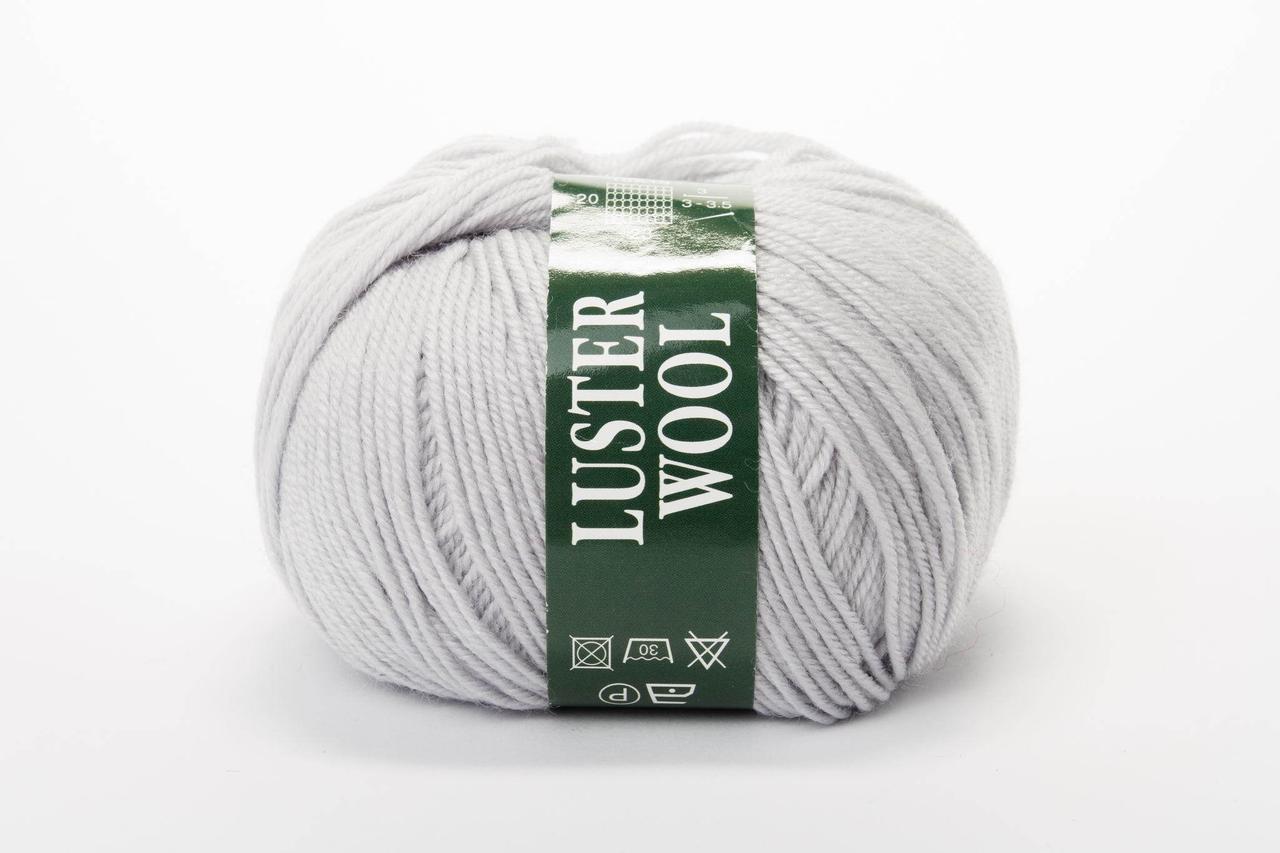 Пряжа вовняна Vita Luster Wool (50g), No Color.3368 світло-сірий