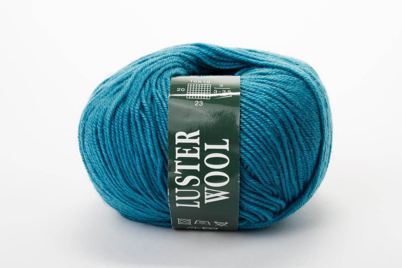 Пряжа вовняна Vita Luster Wool (50g), Color No.3379 бірюза