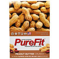 Pure Fit Bars, Premium Nutrition Bars, Хрустящие Батончики с Арахисовым Маслом, 15 штук по 2 унции (57 г)