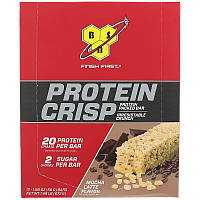 BSN, Protein Crisp, Mocha Latte Flavor, 12 Bars, 1.98 oz (56 g) Each