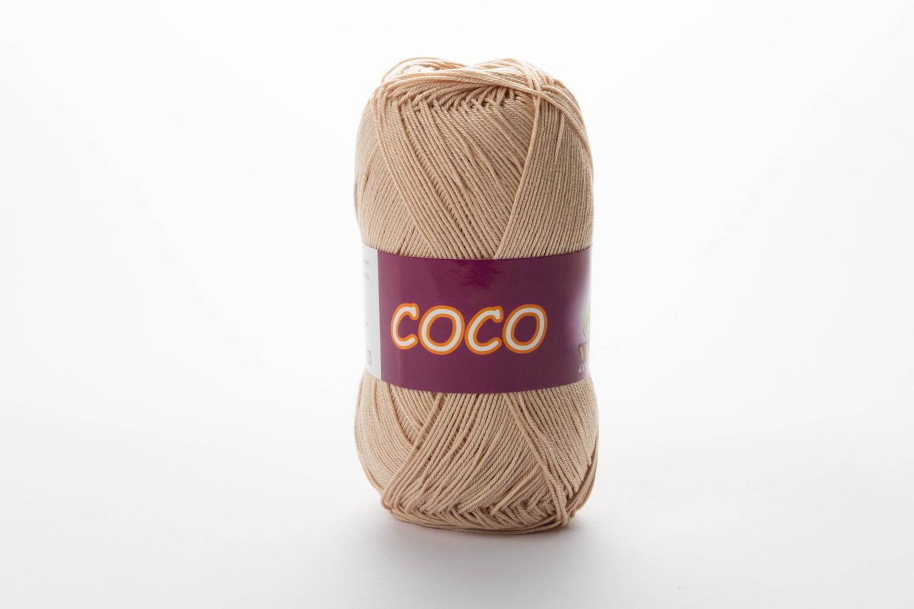 Пряжа бавовняна Vita Cotton Coco, Color No.3889 беж