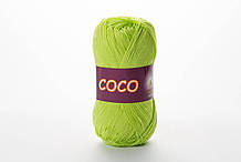 Пряжа бавовняна Vita Cotton Coco, Color No.4309 світлий салат