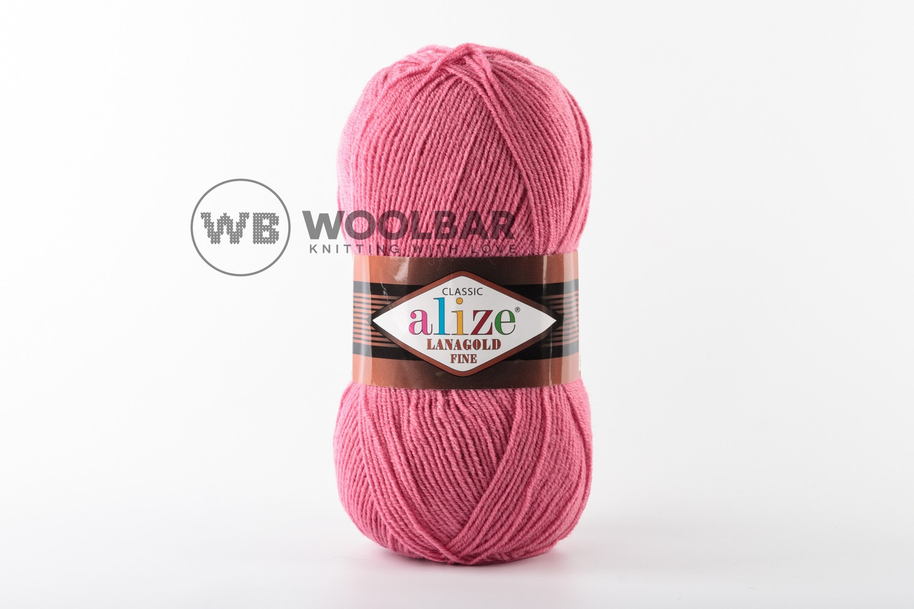 Пряжа Alize Lanagold Fine 359 темная роза