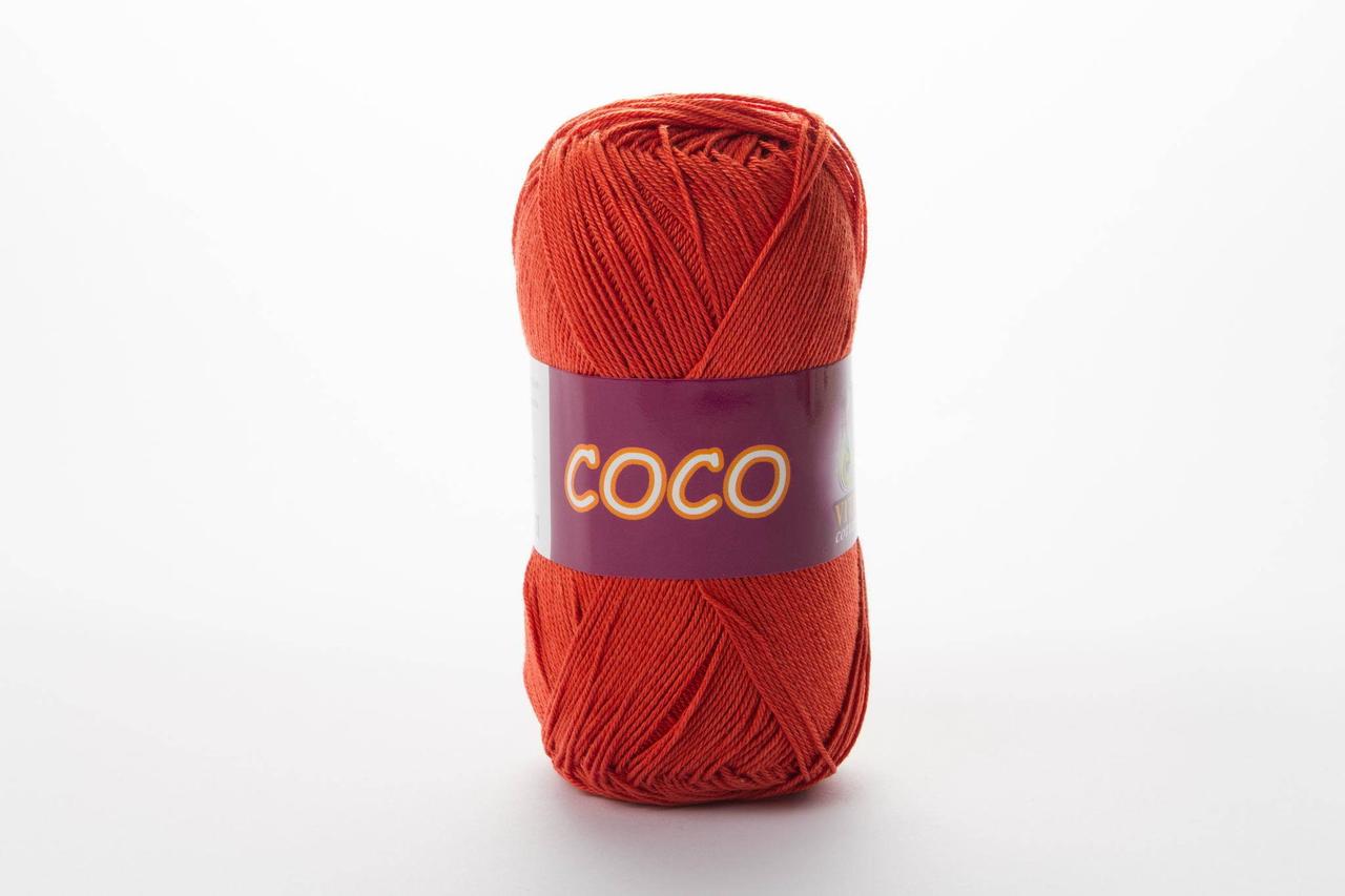 Пряжа бавовняна Vita Cotton Coco, Color No.4321 теракот