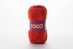 Пряжа бавовняна Vita Cotton Coco, Color No.4321 теракот