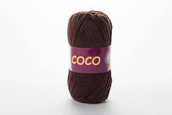 Пряжа бавовняна Vita Cotton Coco, Color No.4322 шоколад