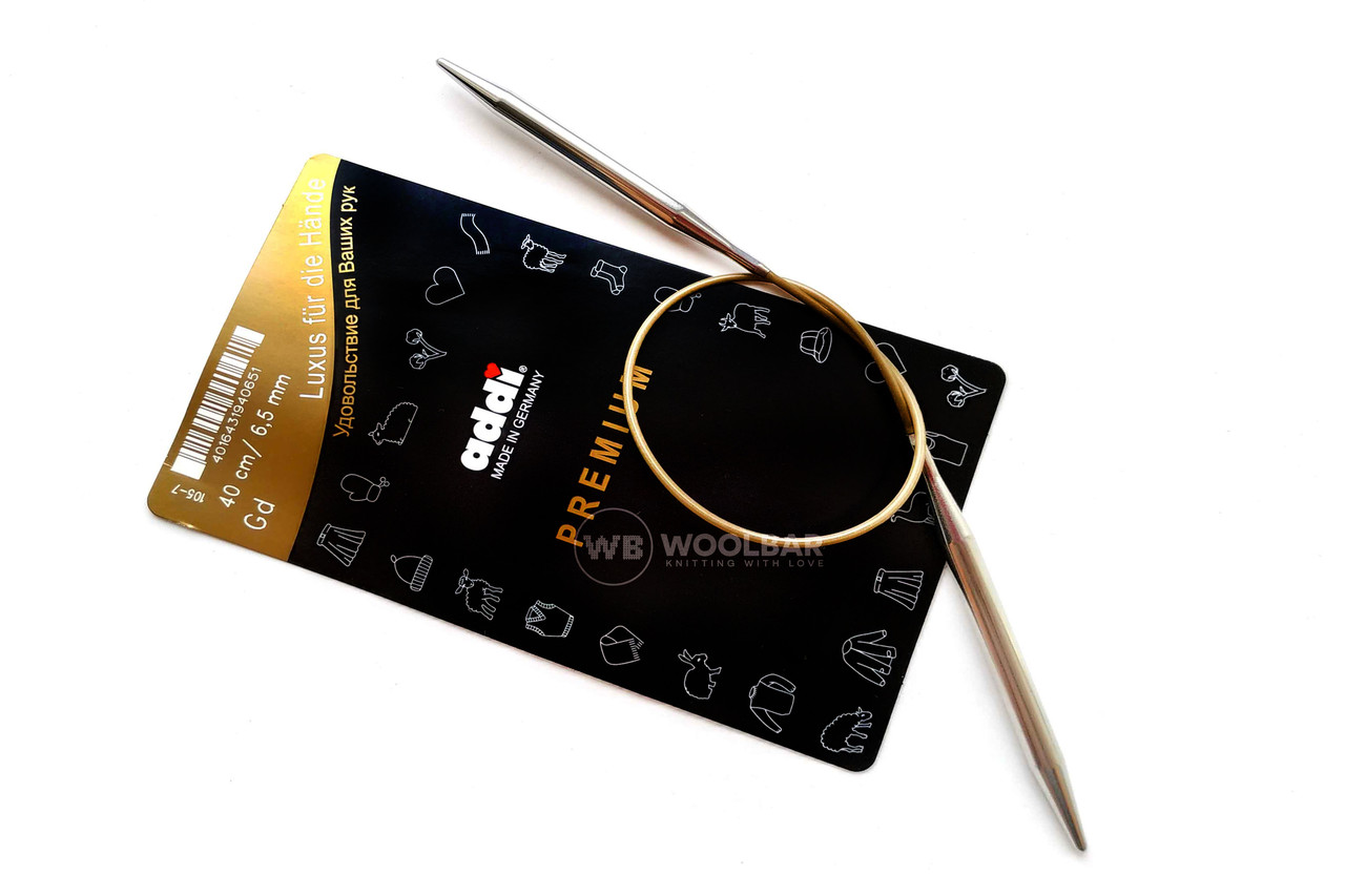 Addi 105-7/40-6.50 Спиці круглі супергладкі, 40 см, 6.50 мм, фото 1