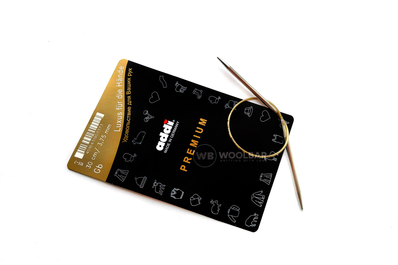 Addi 105-7/30-3.75 Спиці круглі супергладкі, 30 см, 3.75 мм