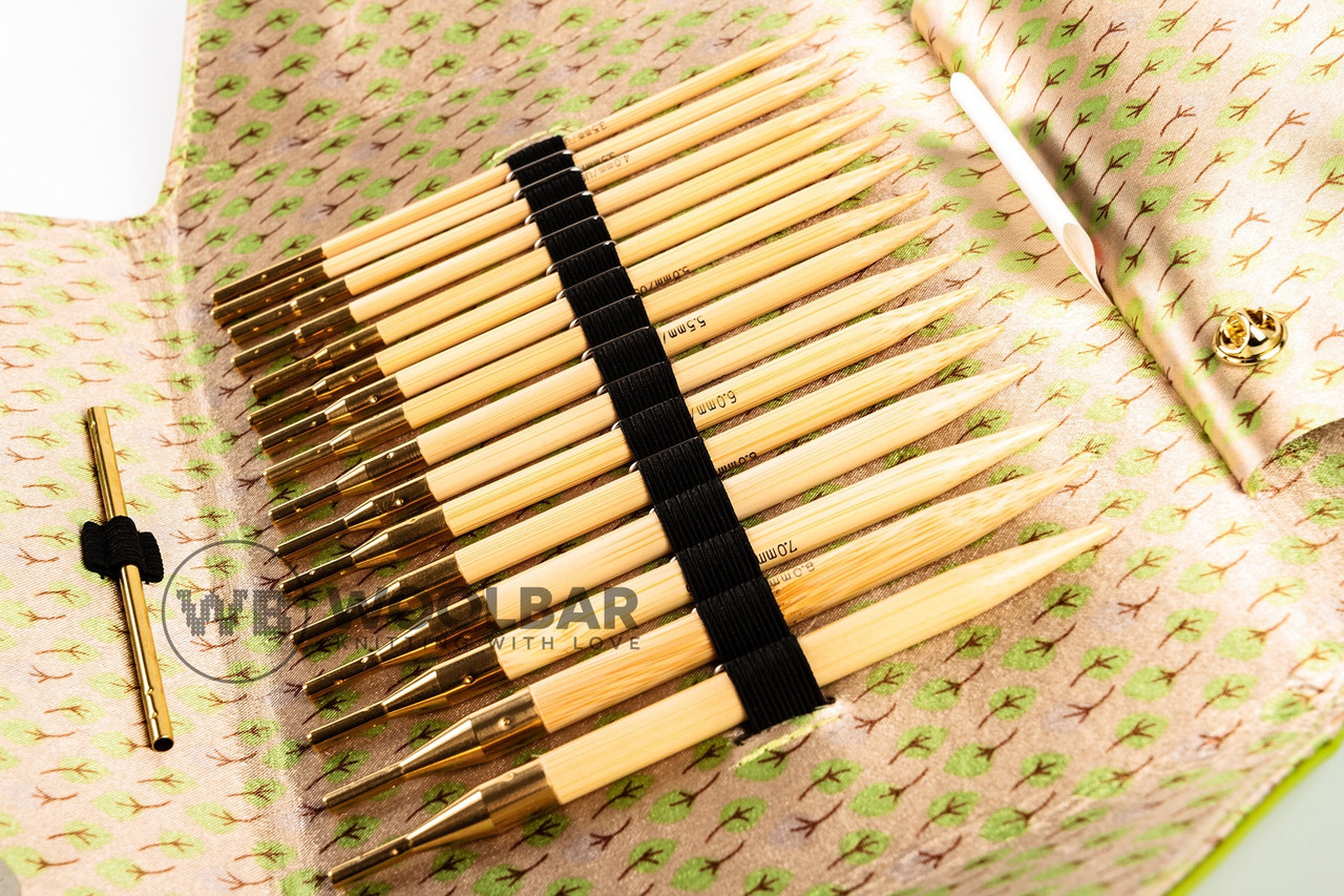Addi Click Bamboo 550-7 Набір бамбукових спиць для комбінування 3,5-8 мм