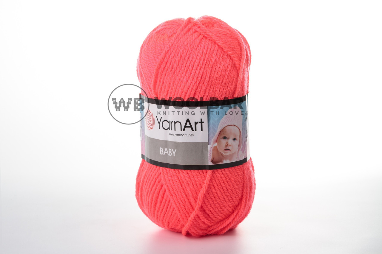 Пряжа YarnArt Baby 8040 отруйний рожевий