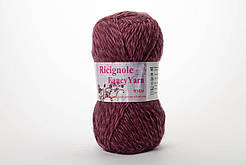 Пряжа мохера Ricignole Fancy Yarn HM2.6, Color No.275 темно-бузковий + баклажан меланж