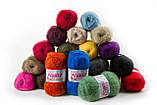 Пряжа мохерова Ricignole Fancy Yarn HM18, Color No.11 жовтий, фото 2