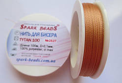 Spark Beads Нитка для бісеру Tytan 100, довжина 100 м 2527 вохра