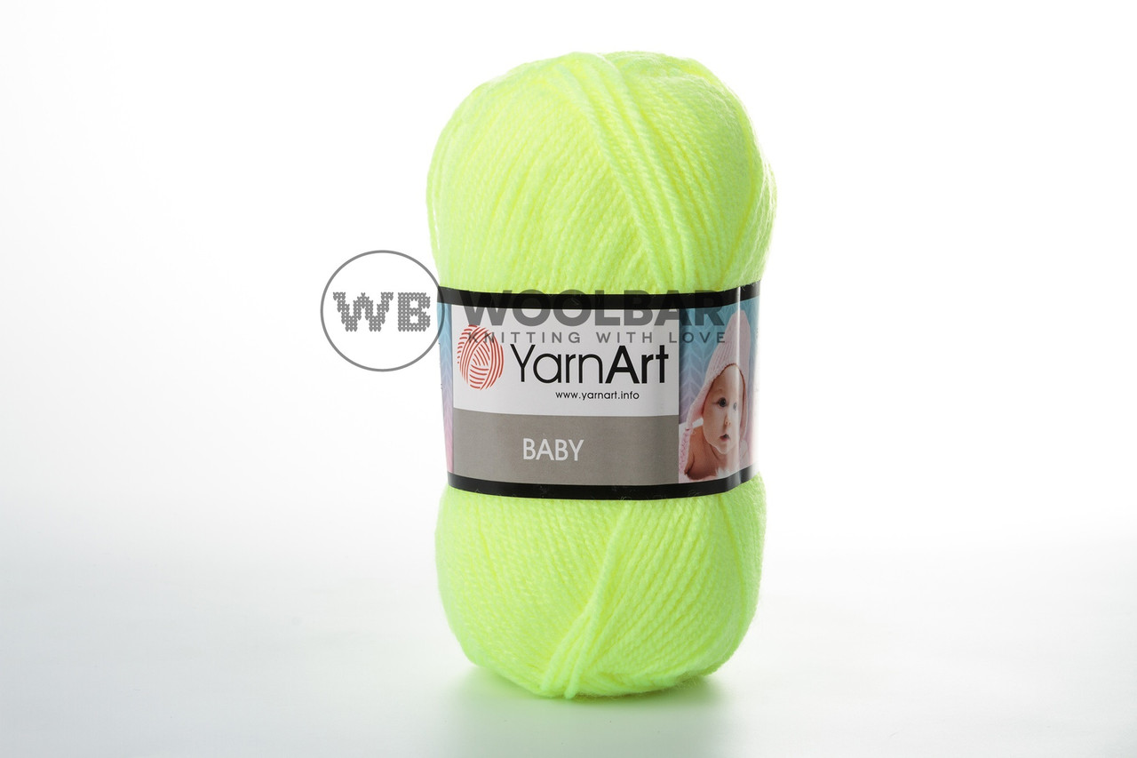 Пряжа YarnArt Baby 8232 отруйний жовтий