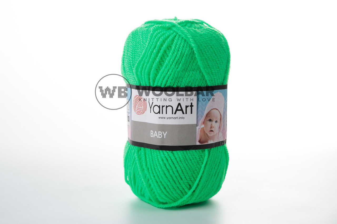 Пряжа YarnArt Baby 8233 отруйний зелений
