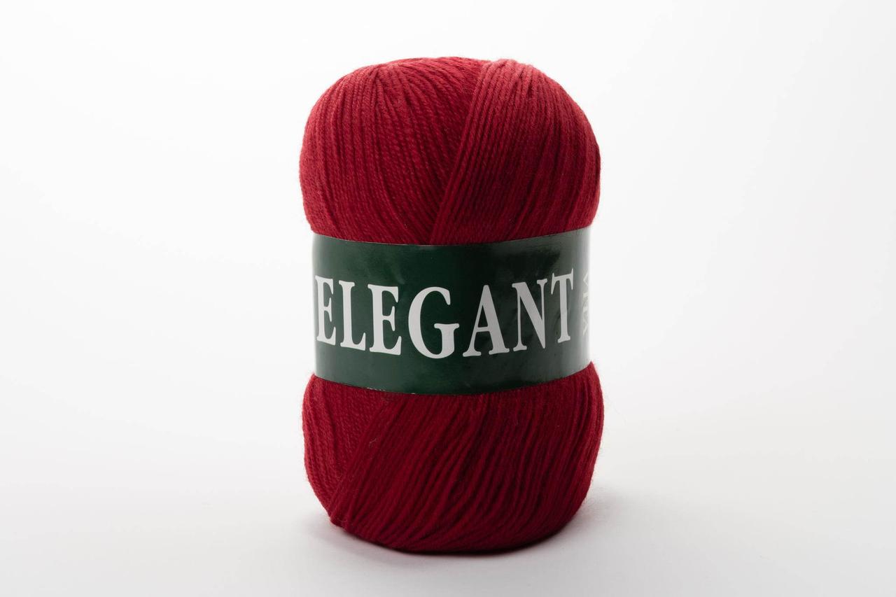 Пряжа напіввовняна Vita Elegant, Color No.2054 червоний