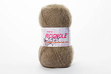 Пряжа мохерова Ricignole Fancy Yarn HM18, Color No.52 темний беж