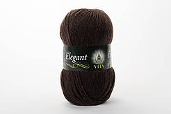 Пряжа напіввовняна Vita Elegant, Color No.2070 шоколад