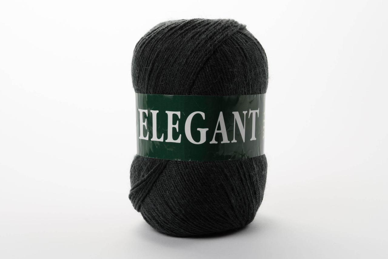 Напівшерстяна Пряжа Vita Elegant, Color No.2074 вугілля