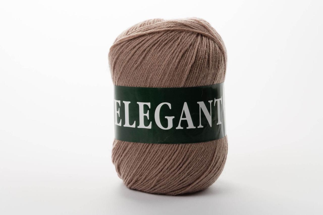 Пряжа напіввовняна Vita Elegant, Color No.2075 какао