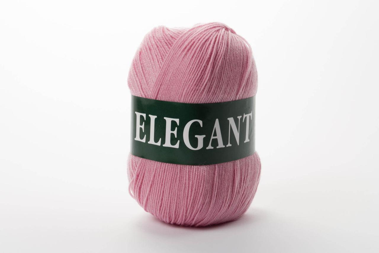 Пряжа напіввовняна Vita Elegant, Color No.2085 яскравий рожевий