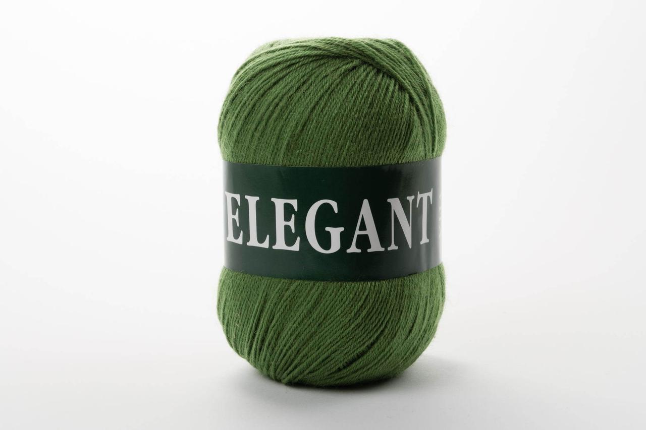 Напівшерстяна Пряжа Vita Elegant, Color No.2096 зелена трава