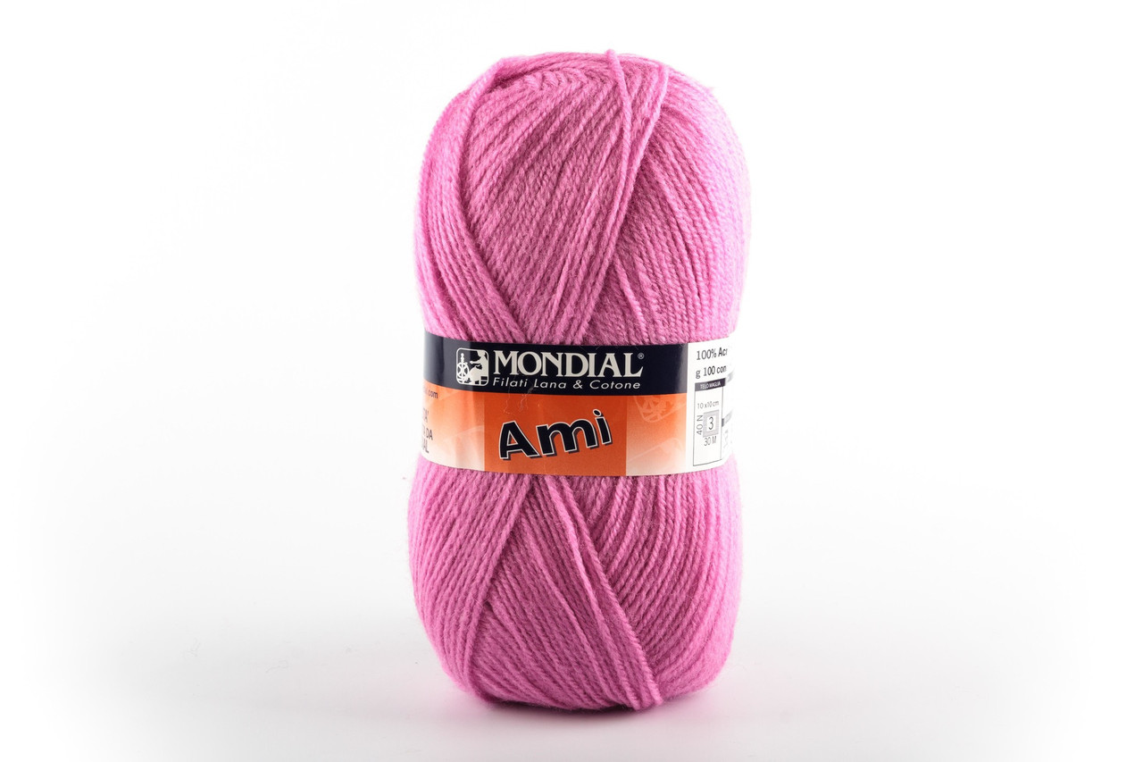 Пряжа Mondial Ami 0290 рожевий