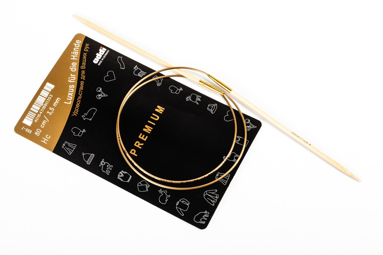 Addi — Спиці бамбукові, 80 см, 3.5 мм, фото 1