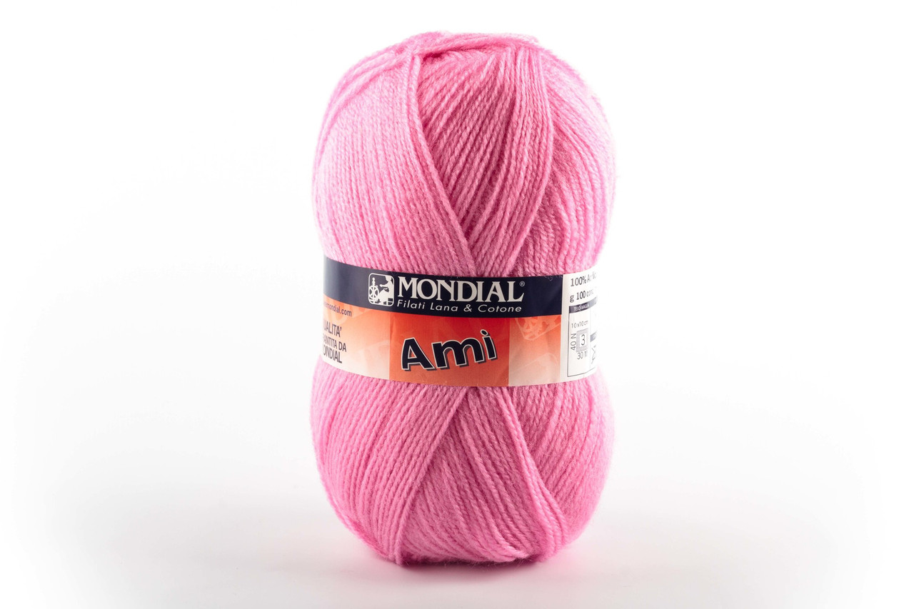 Пряжа Mondial Ami 0539 рожевий