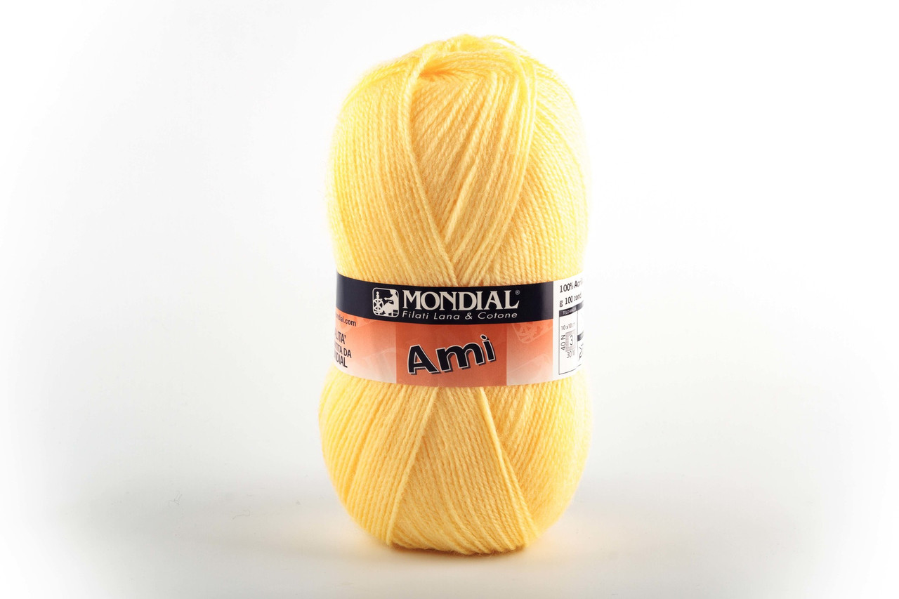Пряжа Mondial Ami 0687 світло-жовтий