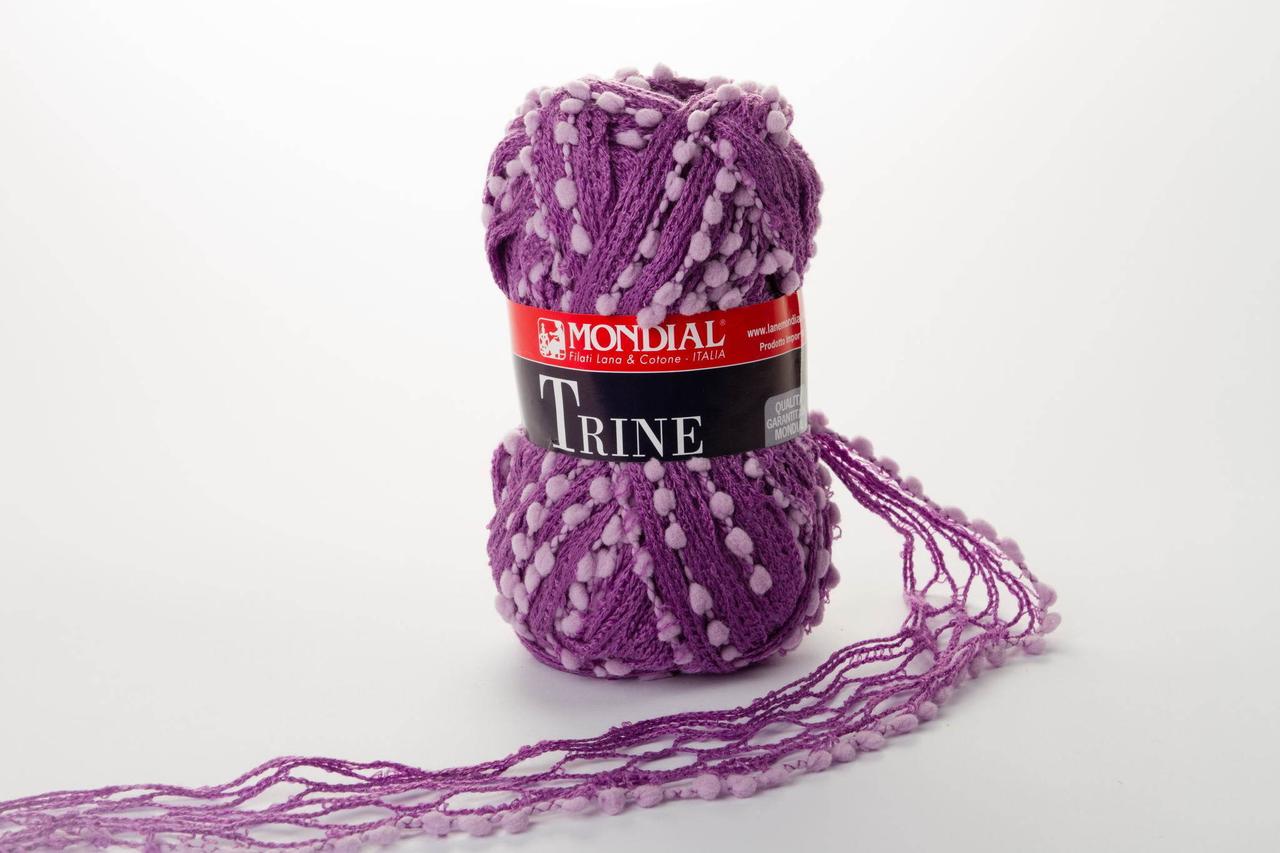 Пряжа Mondial Trine, Color No.0863 бузковий темний + світлий, фото 1