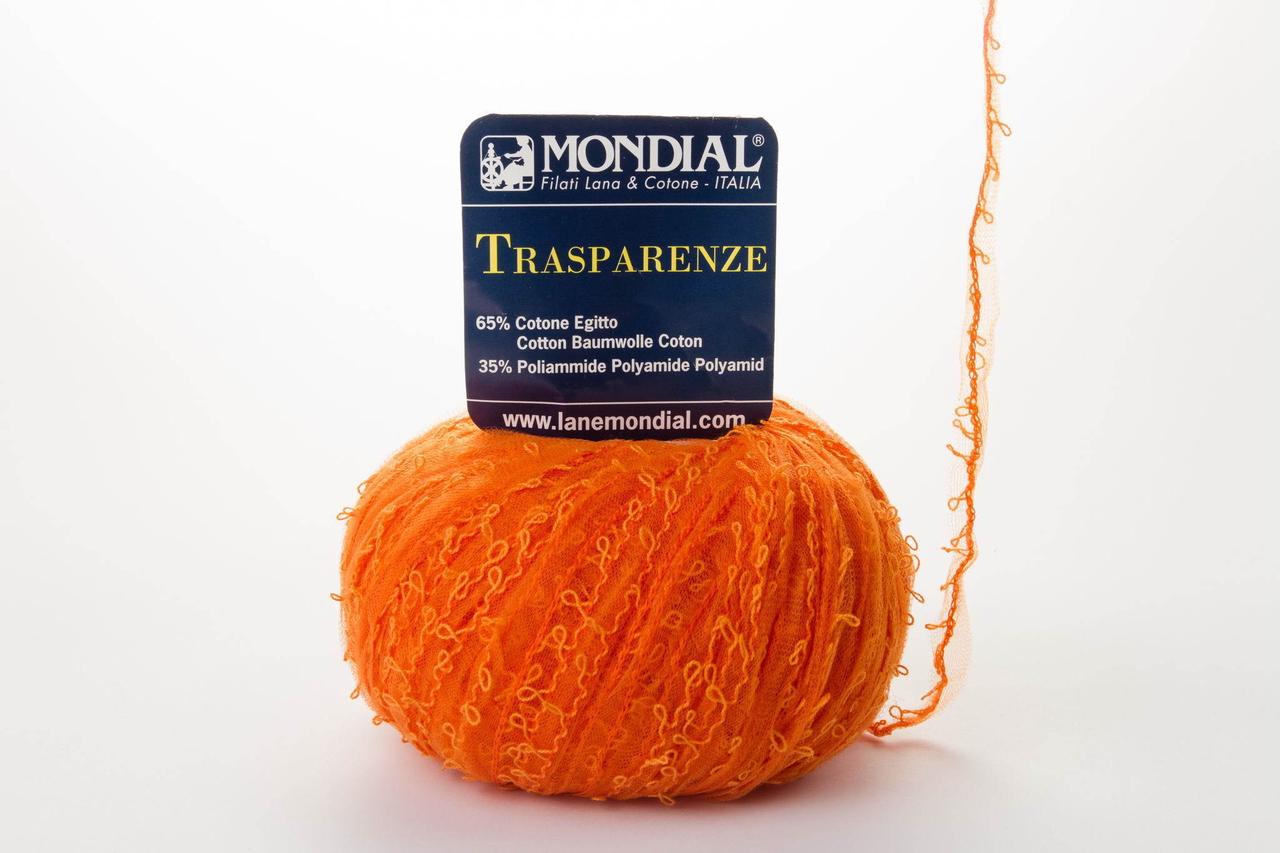 Пряжа Mondial Trasparenze 0775 помаранчевий