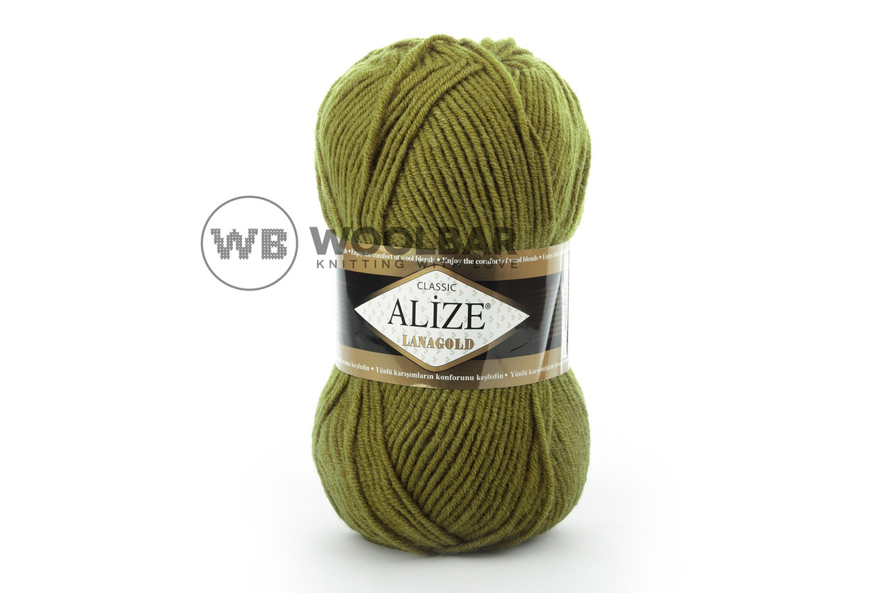 Пряжа Alize Lanagold Classic 233 зелена черепаха