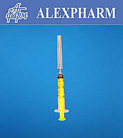 Шприц одноразовый 2мл Luer с иглой 23G 0,6*30мм уп/150шт ALEXPHARM