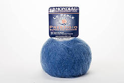 Пряжа Mondial Le Perle Prestigio, Color No.0001 насичений блакитний