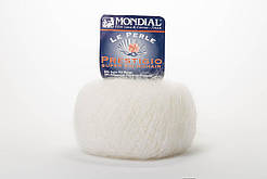 Пряжа Mondial Le Perle Prestigio, Color No.0100 білий