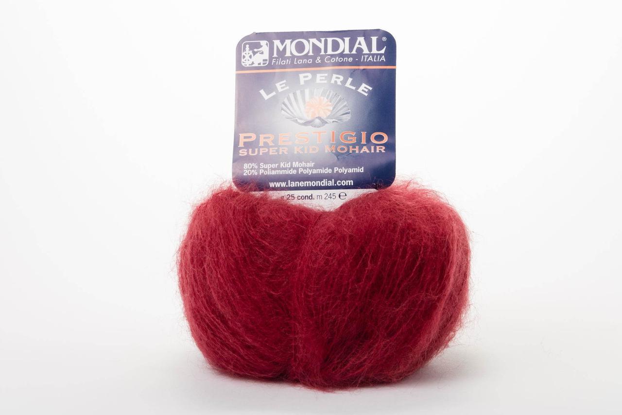 Пряжа Le Mondial Perle Prestigio 0005 червоний