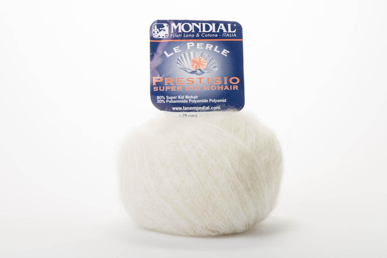 Пряжа Le Mondial Perle Prestigio 0426 молочний