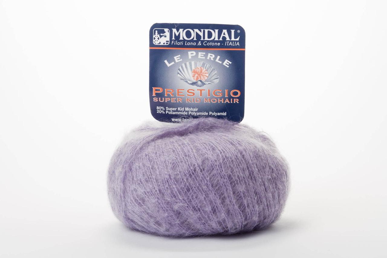Пряжа Mondial Le Perle Prestigio, Color No.0436 фіолетовий, фото 1
