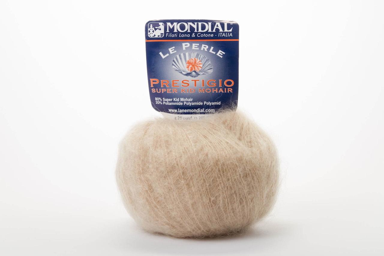 Пряжа Mondial Le Perle Prestigio, Color No.0502 беж, фото 1