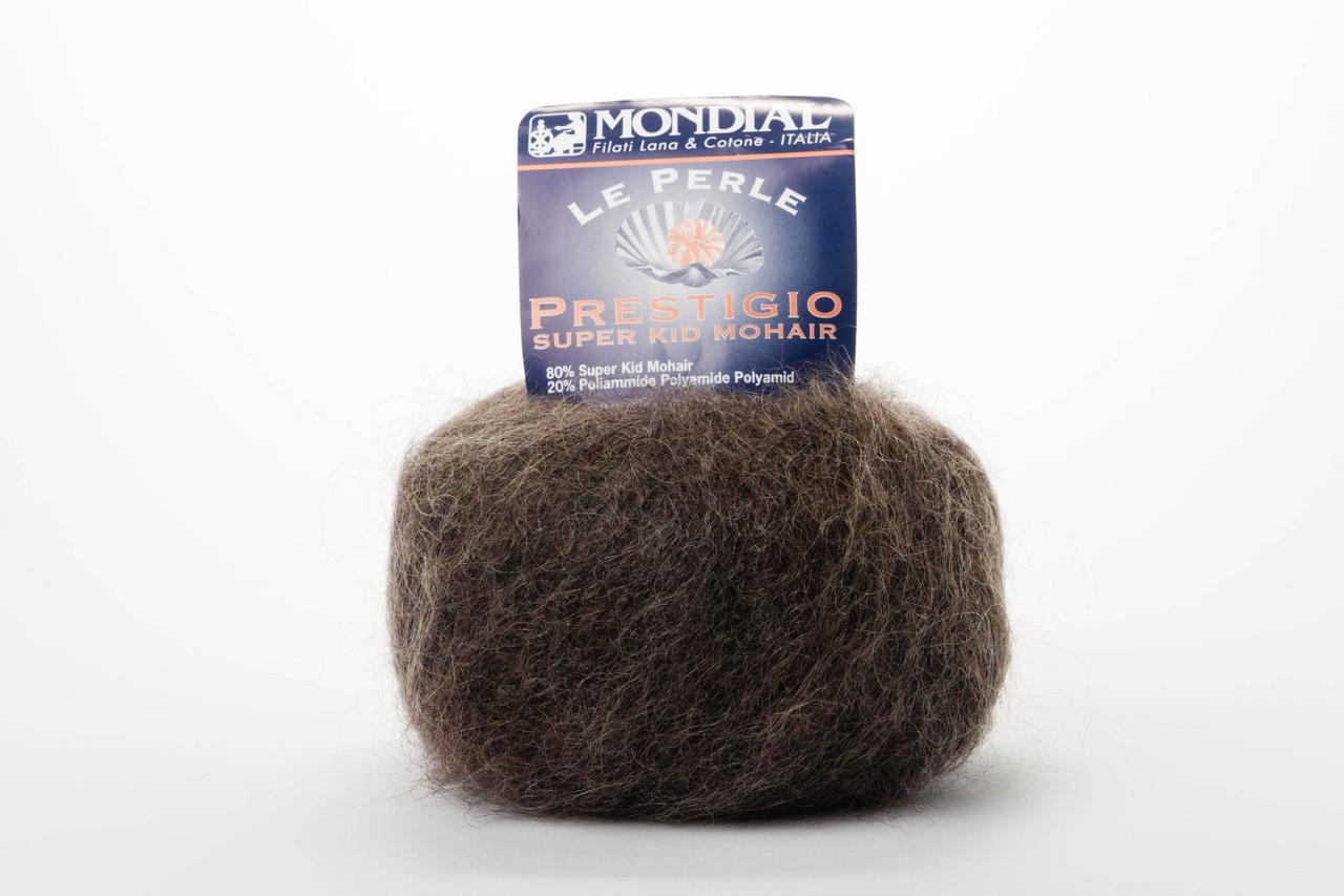 Пряжа Le Mondial Perle Prestigio 0522 коричневий