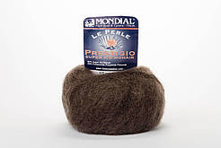 Пряжа Mondial Le Perle Prestigio, Color No.0550 темно-коричневий