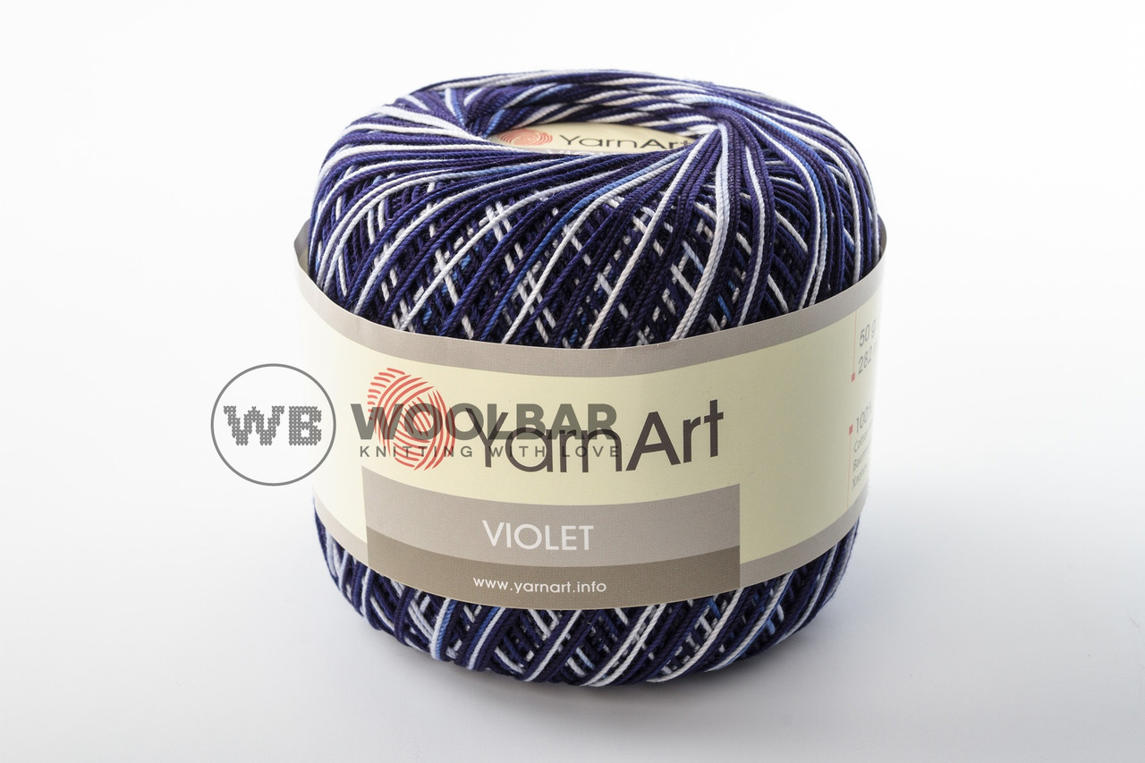 Пряжа YarnArt Violet Melange 0189 синій меланж
