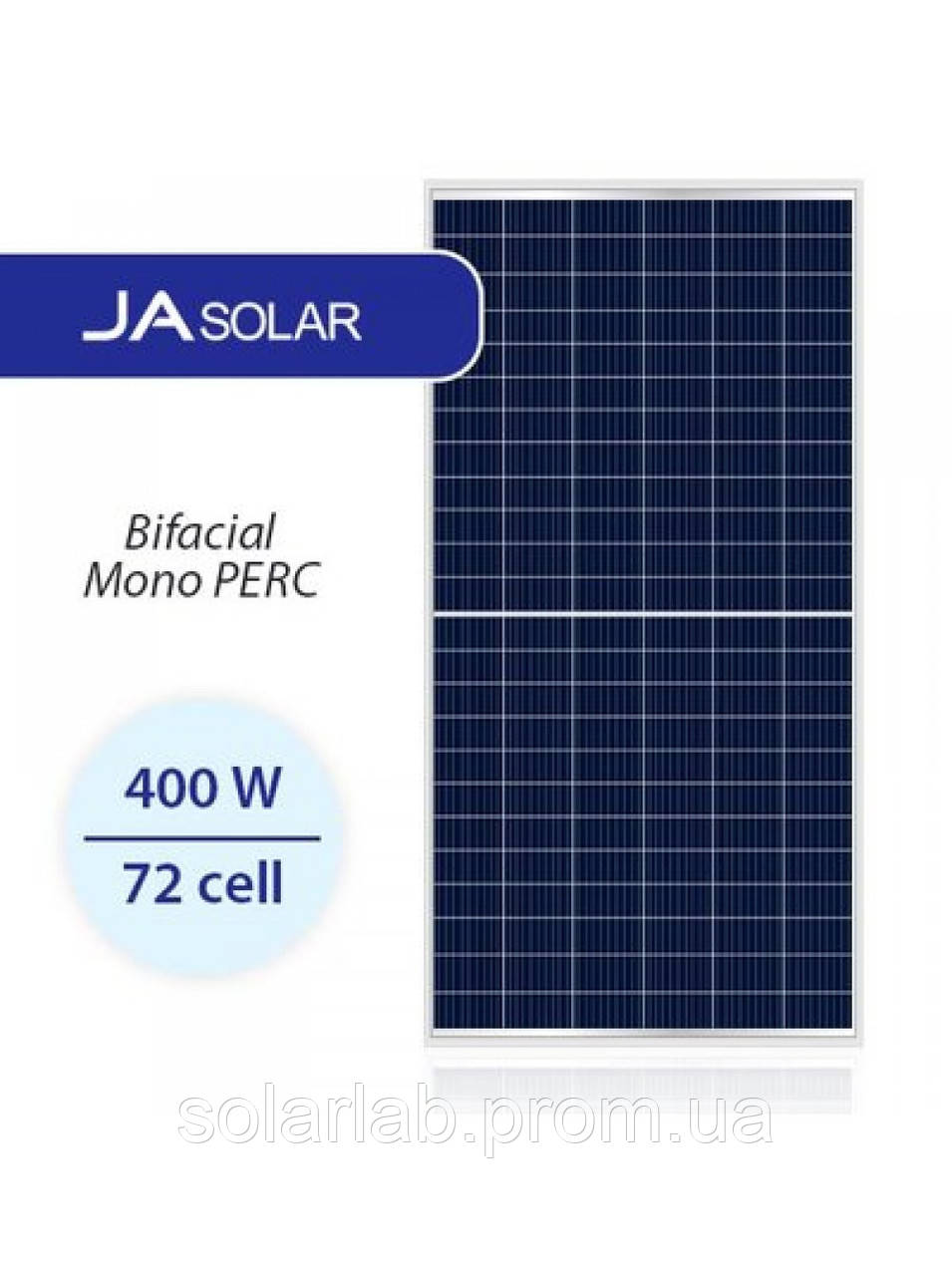 Сонячна панель JA Solar JAM72D10-400/400 MB WP, BIFACIAL