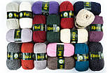 Пряжа вовняна Vita Alpapa wool, Color No.2989 чорно-сірий мікс, фото 3